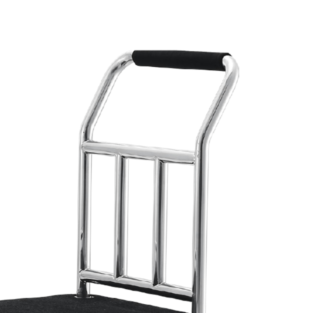aples Hotel Stainless Steel Lobby Queen Flat Luggage Trolley